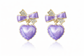 Heart ribbon Earrings